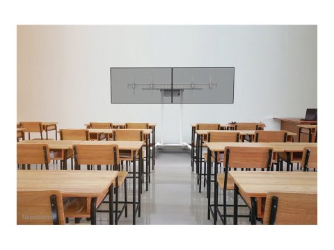 Neomounts MOVE ADM-875WH2 Screen adapter from 1 to 2 screens - 42-65" - max 40 kg/screen - VESA 100x100-800x400 - lockable (excl