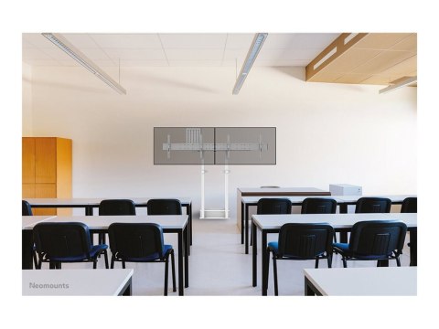 Neomounts MOVE ADM-875WH2 Screen adapter from 1 to 2 screens - 42-65" - max 40 kg/screen - VESA 100x100-800x400 - lockable (excl