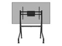 Neomounts MOVE Go FL50-525BL1 TV trolley - 55-86" - max 76 kg - manual h 106-136 cm - VESA 100x100-900x600 - incl. hardware shel