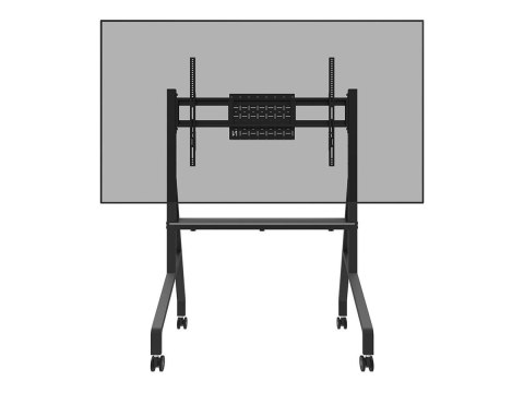 Neomounts MOVE Go FL50-525BL1 TV trolley - 55-86" - max 76 kg - manual h 106-136 cm - VESA 100x100-900x600 - incl. hardware shel