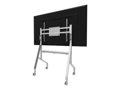 Neomounts MOVE Go FL50-525WH1 TV trolley - 55-86" - max 76 kg - manual h 106-136 cm - VESA 100x100-900x600 - incl. hardware shel