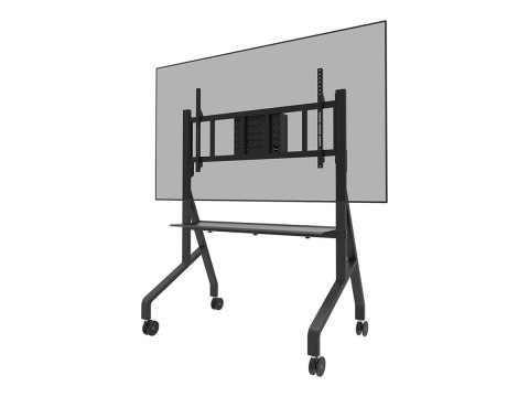 Neomounts MOVE Go XL FL50-575BL1 TV trolley - 65-110" - max 125 kg - manual h 129-139 cm - VESA 100x100-1100x600 - incl. hardwar