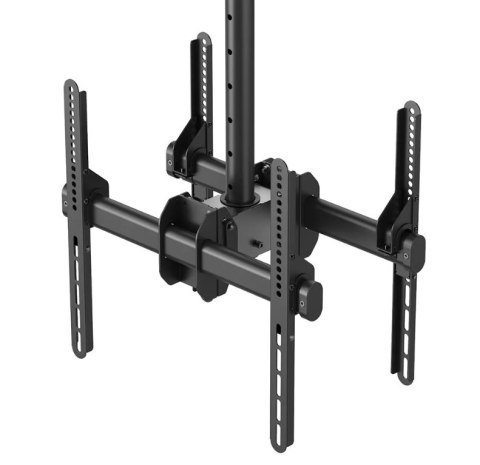 Neomounts NM-C440DBLACK Monitor/TV mount ceiling 2 screens - 32-60" - max 45 kg/screen - VESA 200x200-400x400 - h 56-91 cm - bla