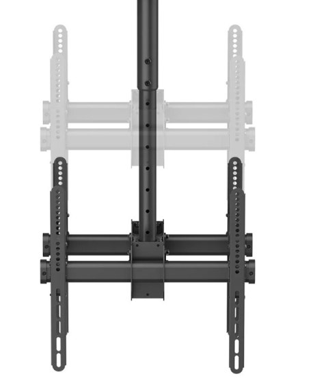 Neomounts NM-C440DBLACK Monitor/TV mount ceiling 2 screens - 32-60" - max 45 kg/screen - VESA 200x200-400x400 - h 56-91 cm - bla