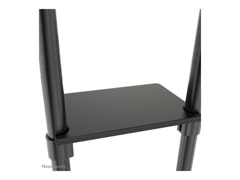 Neomounts NS-M1250BLACK TV trolley - 37-70" - max 70 kg - VESA 200x200-600x400 - 90° rotatable - incl. hardware shelf - black