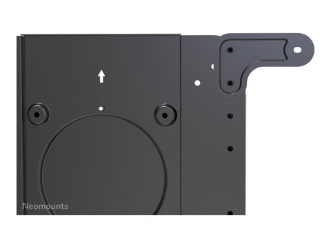 Neomounts NS-M1250BLACK TV trolley - 37-70" - max 70 kg - VESA 200x200-600x400 - 90° rotatable - incl. hardware shelf - black