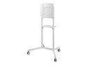 Neomounts NS-M1250WHITE TV trolley - 37-70" - max 70 kg - VESA 200x200-600x400 - 90° rotatable - incl. hardware shelf - white