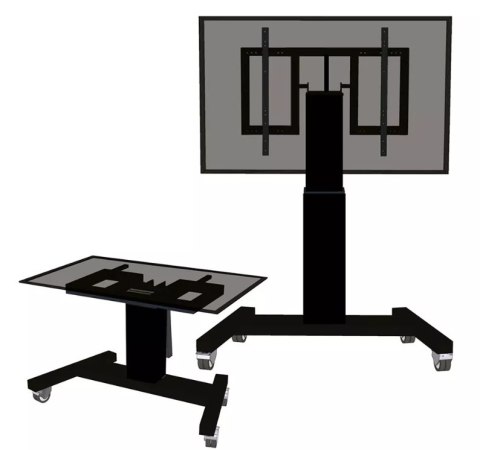 Neomounts PLASMA-M2500TBLACK TV trolley - 42-100" - max 150 kg - motorised h 91-141 cm - VESA 400x200-800x600 - table tilt funct