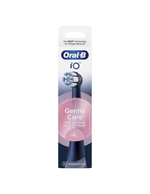 Oral-B Replaceable toothbrush heads | iO GentleCare | Heads | For adults | Number of brush heads included 4 | Black