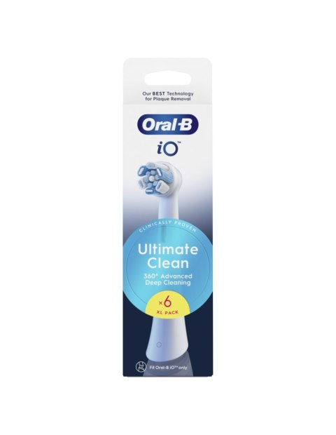 Oral-B Replaceable toothbrush heads | iO UltimateClean | Heads | For adults | Number of brush heads included 6 | White