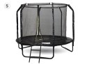 Trampolina ogrodowa SkyFlyer + drabinka 8FT 244cm
