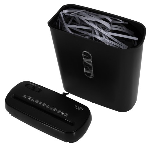 Paper Shredder | AD 1039 | Black | 8 L | 70 dB | Strip-cut