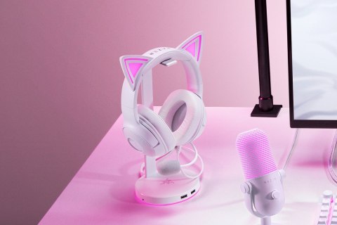 Razer Headset | Kraken Kitty V2 | Wired | Over-ear | Microphone | Noise canceling | White