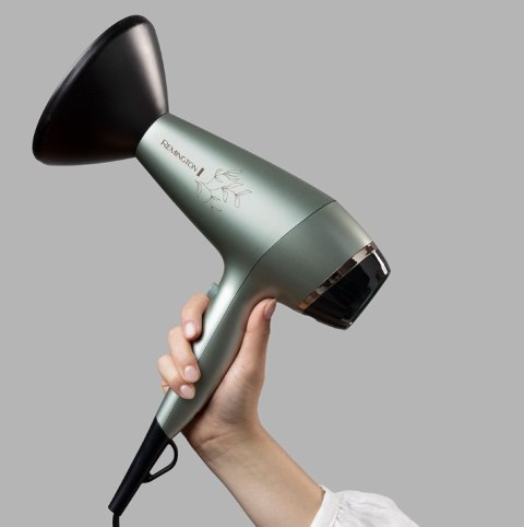 Remington Hair Dryer | AC5860 Botanicals | 2300 W | Number of temperature settings 3 | Ionic function | Diffuser nozzle | Silver