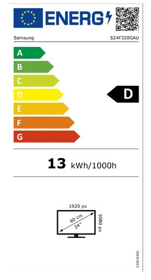 Samsung LS24F320GAUXEN 24" Essential Monitor 1920x1080/16:9/250cd/m2/HDMI