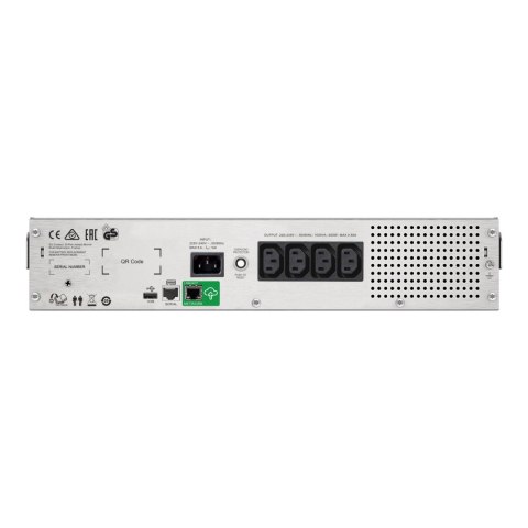 Schneider Electric APC Smart-UPS C, Rackmount 2U, 4x IEC C13 outlets, SmartConnect port, USB and serial communication, AVR, grap