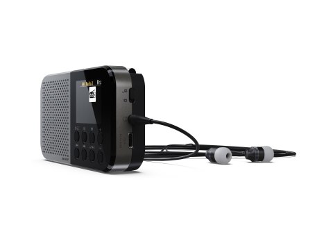 Sharp DR-P520(GY) OSAKA Pocket/Handheld Portable Digital Radio, Grey | Sharp