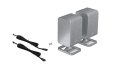 Sharp HT-SPR52021(SL) Q Soundbar 2.0.2 Wireless Rear Surround Speakers, Silver | Sharp