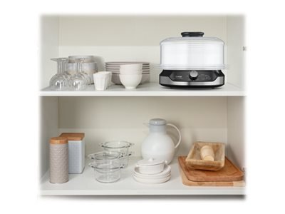 TEFAL Food Steamer VC204810	Ultracompact Black 800 W Capacity 9 L Number of baskets 3