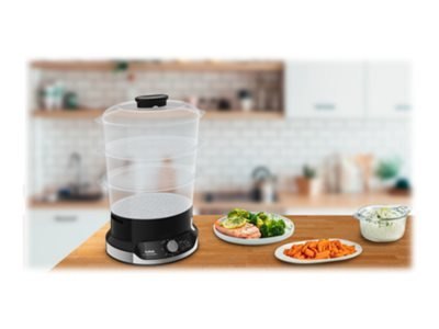 TEFAL Food Steamer VC204810	Ultracompact Black 800 W Capacity 9 L Number of baskets 3