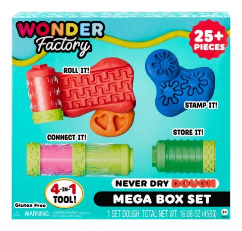 Wonder Factory Never Dry Dough Mega Box Set 595137-EUC