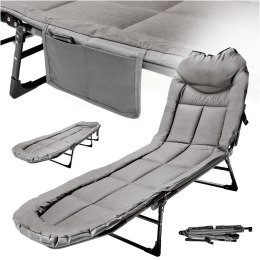 Łóżko turystyczne LUARO składane leżanka leżak polowe karpiowe biznesowe przenośne lekkie 200x64cm