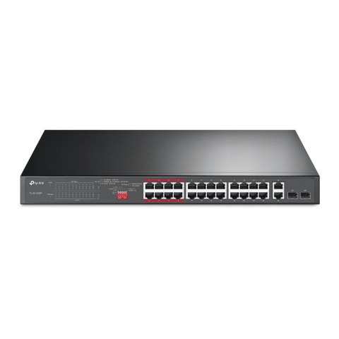 TP-Link TL-SL1226P - przełącznik - 26 portów - niezarządzalny - do montażu w szafie rack