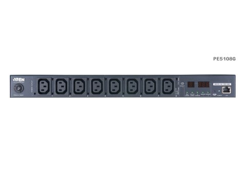Aten PE5108G-ATA-G 10A 8-Outlet 1U Metered eco PDU | Aten