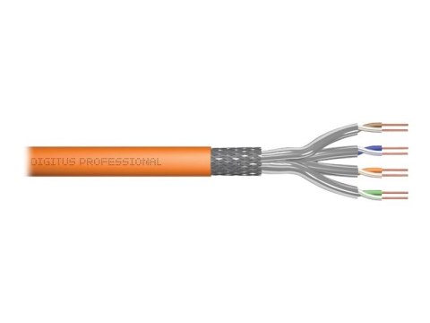 Digitus | CAT 7 | Kabel masowy | SFTP, PiMF | Pomarańczowy | 100 m