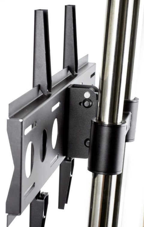 EDBAK Flat Screen Trolley for Two 42-65" Screen, vertical position, Black