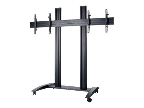 EDBAK TRV300 Trolley for Two Screens 42-55", Black