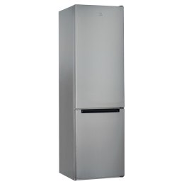 Lodówka Indesit LI9 S2E S, E, wolnostojąca, wysokość 201,3 cm, pojemność netto chłodziarki 261 l, pojemność netto zamrażarki 111