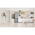 Lodówka Indesit LI9 S2E S, E, wolnostojąca, wysokość 201,3 cm, pojemność netto chłodziarki 261 l, pojemność netto zamrażarki 111