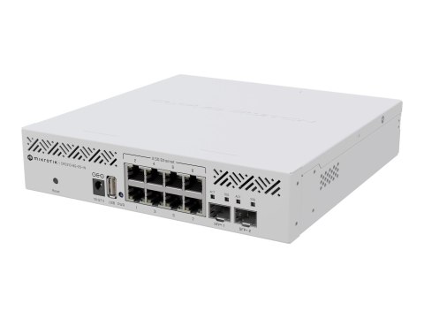 MikroTik | Cloud Router Switch | CRS310-8G+2S+IN | Rackmountable | 1 Gbps (RJ-45) porty w ilości 8 | SFP+ porty w ilości 2