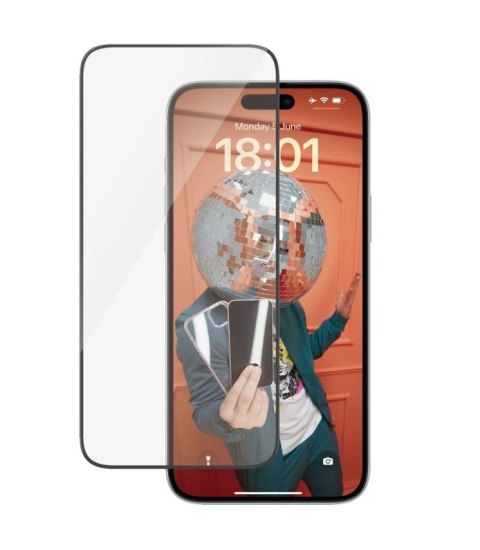 PanzerGlass | Ochraniacz ekranu - szkło | Apple iPhone 15 Plus | Szkło hartowane | Czarny | Przezroczysty