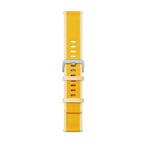 Pasek do zegarka Xiaomi, zaprojektowany dla Xiaomi Watch S1 Active, w kolorze żółtego kukurydzy.