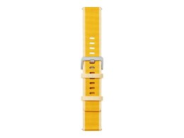 Pasek do zegarka Xiaomi, zaprojektowany dla Xiaomi Watch S1 Active, w kolorze żółtego kukurydzy.