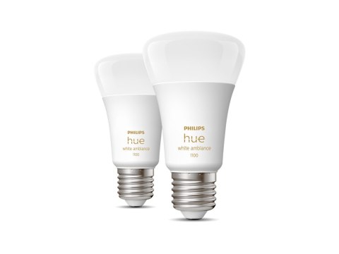 Philips Hue | WA 11W A60 E27 2szt. paczka | E27 | 11 W | Ciepła do chłodna biel 2200K-6500K | Bluetooth i Zigbee