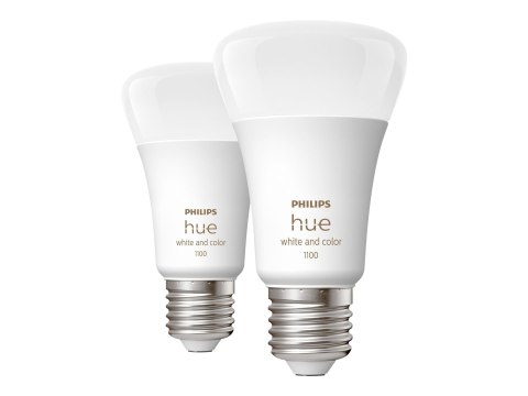 Philips Hue | WCA 11W A60 E27 2 szt. w opakowaniu | E27 | 11 W | Biały i kolor 2000K-6500K +16 milionów kolorów | Bluetooth i Zi