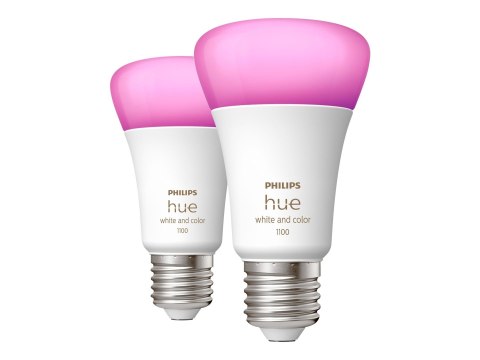 Philips Hue | WCA 11W A60 E27 2 szt. w opakowaniu | E27 | 11 W | Biały i kolor 2000K-6500K +16 milionów kolorów | Bluetooth i Zi