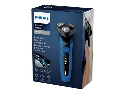 Philips S5466/17 Elektryczna golarka, na mokro i na sucho, królewska niebieskość Philips