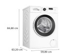 Pralka Bosch | WGE0240ASN | Klasa efektywności energetycznej A | Ładowana od frontu | Pojemność prania 7 kg | 1400 obr/min | Głę