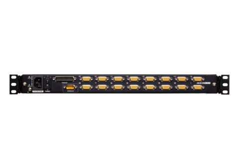 Przełącznik KVM Aten CL5716FM-AT-AG Single Rail 16P PS/2-USB 17" LCD z portem Daisy-Chain i obsługą urządzeń peryferyjnych USB |