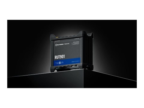Teltonika RUT901 - router bezprzewodowy - Wi-Fi, LTE - do montażu na szynie DIN, do montażu natynkowego | 3-portowy przełącznik