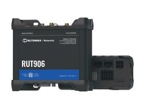 Teltonika RUT906 - router bezprzewodowy - WWAN - Wi-Fi - 3G, 4G, 2G - montaż na szynie DIN | 3-portowy przełącznik | 2,4 GHz