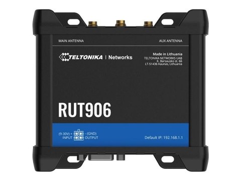 Teltonika RUT906 - router bezprzewodowy - WWAN - Wi-Fi - 3G, 4G, 2G - montaż na szynie DIN | 3-portowy przełącznik | 2,4 GHz