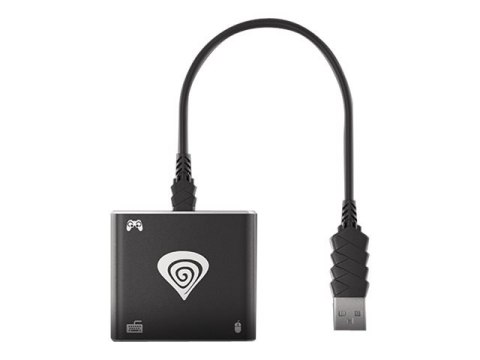 Genesis | Adapter klawiatura/myszka | USB 2.0 | Czarny