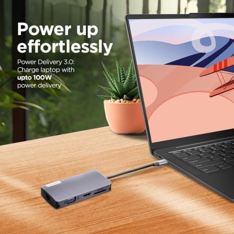 Lenovo Accessories 150 USB-C Travel Dock (Grey)