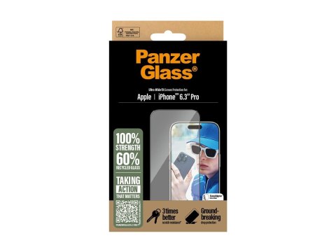 Ochraniacz ekranu PanzerGlass iPhone 16 Pro | Ultra-Wide Fit