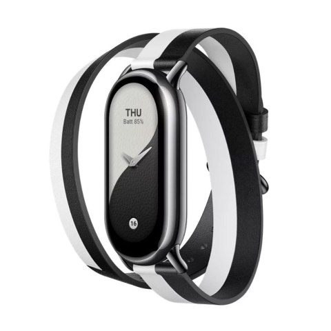 Xiaomi | Pasek Na Rękę | Projektowany Dla Xiaomi Smart Band 8 | Czarno-biały